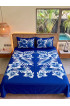 Hand Painted Rayon Bedsheet Set King Size